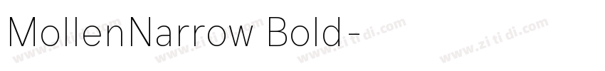 MollenNarrow Bold字体转换
